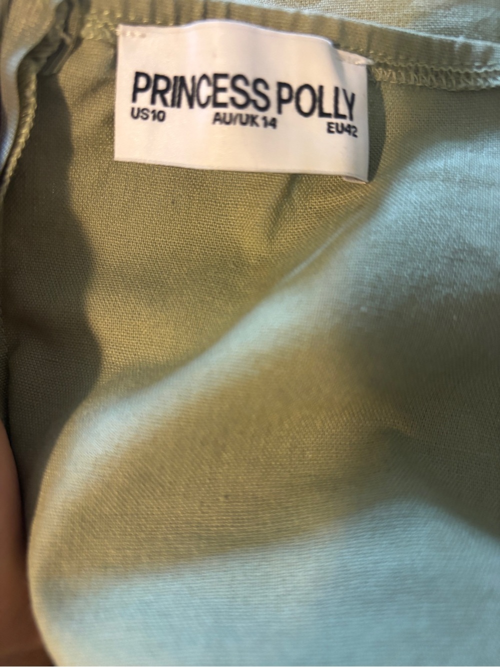Princess Polly Olive Green Halter Mini Dress - Picture 4 of 4